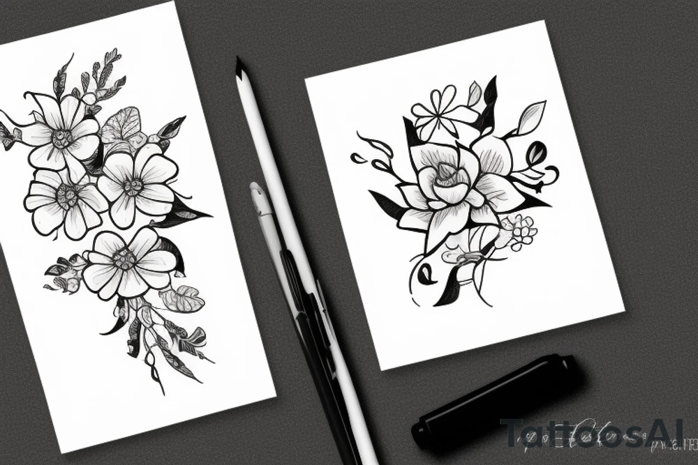 flower tattoo idea