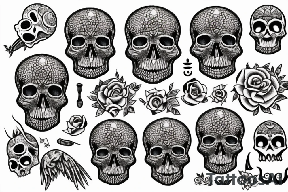 skull tattoo idea