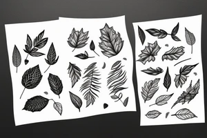 leaf wreath tattoo idea