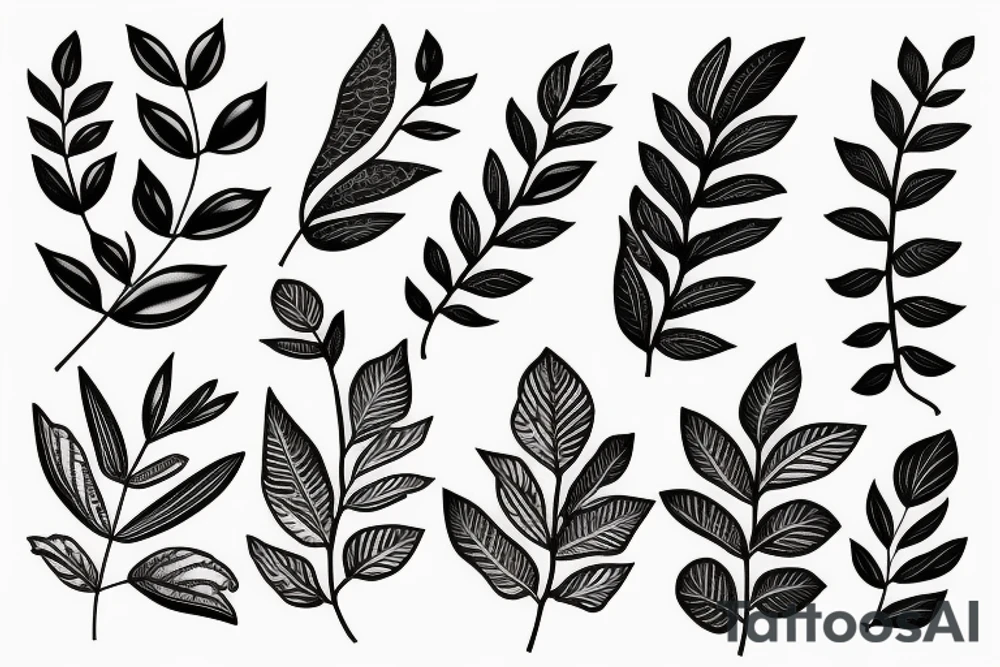 leaf wreath tattoo idea