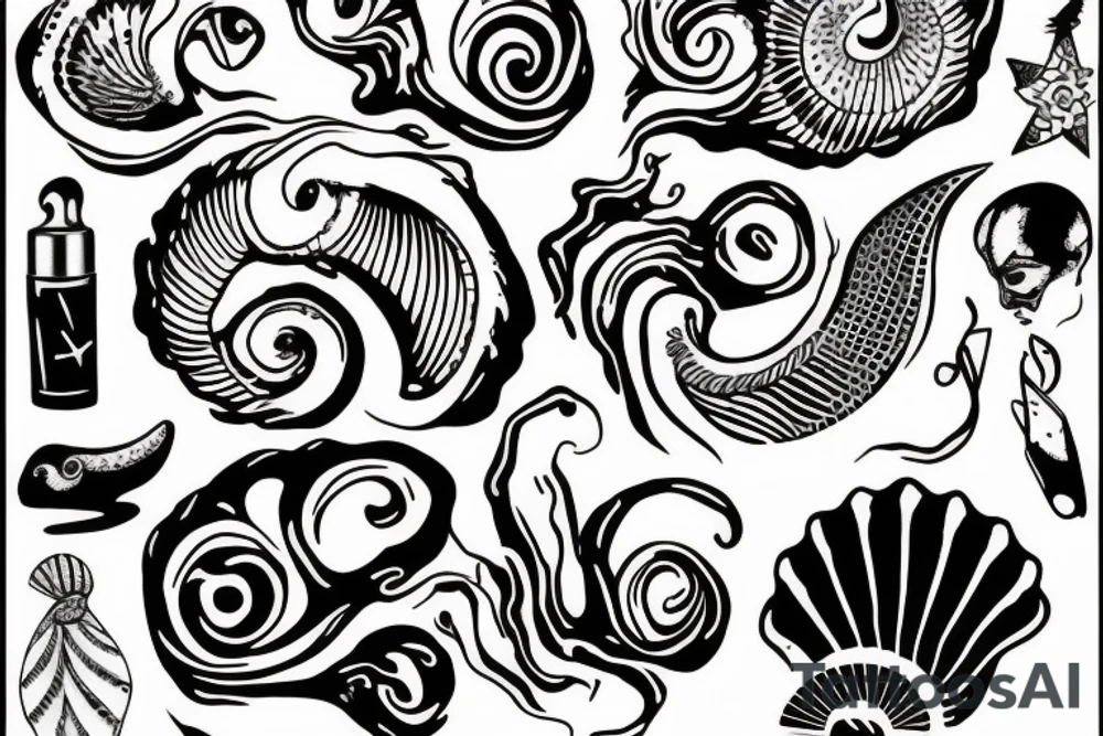 shell tattoo idea