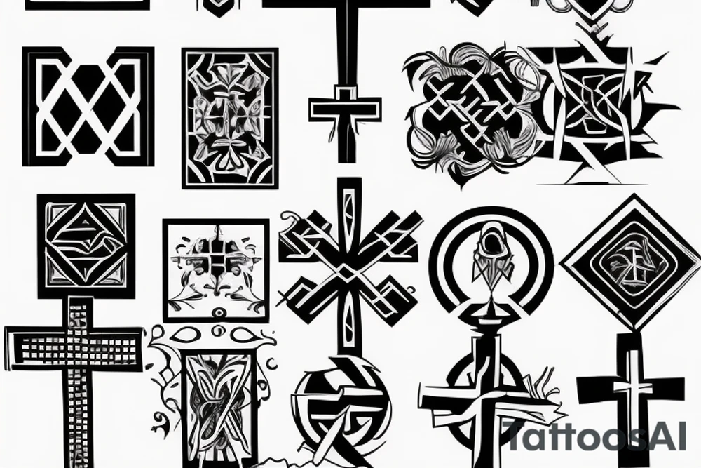 Christian Cross tattoo idea