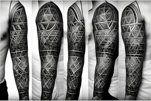 Christian Cross Sacred Geometry Jesus tattoo idea