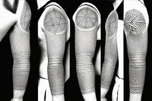 Christian Cross Sacred Geometry Jesus tattoo idea