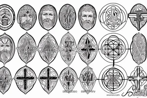 Christian Cross Sacred Geometry Jesus tattoo idea