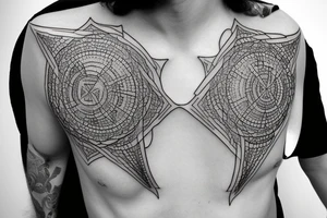 Christian Cross Sacred Geometry Jesus tattoo idea