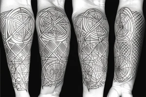Christian Cross Sacred Geometry Jesus tattoo idea