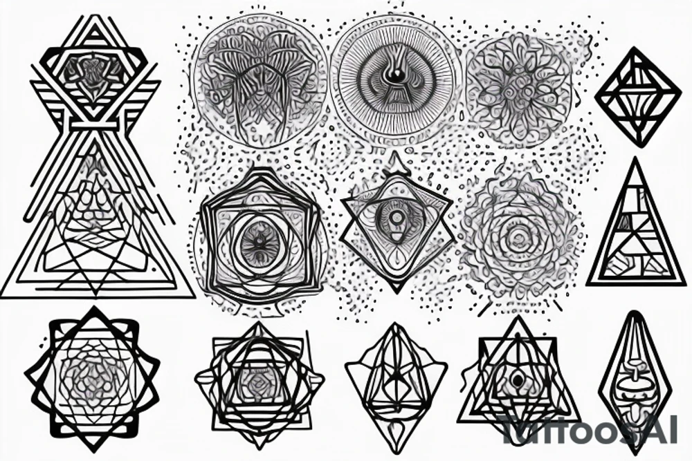 Sacred Geometry Hands to God tattoo idea