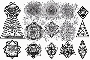 Sacred Geometry Hands to God tattoo idea