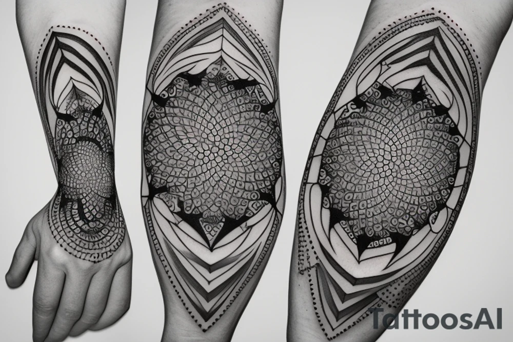 Sacred Geometry Hands to God tattoo idea