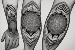 Sacred Geometry Hands to God tattoo idea