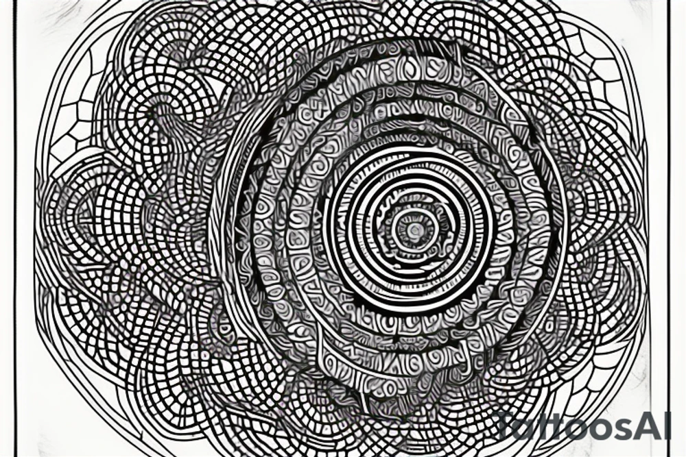 Back Tattoo Using Sacred Geometry, With Images that Represent God and Jesus. tattoo idea