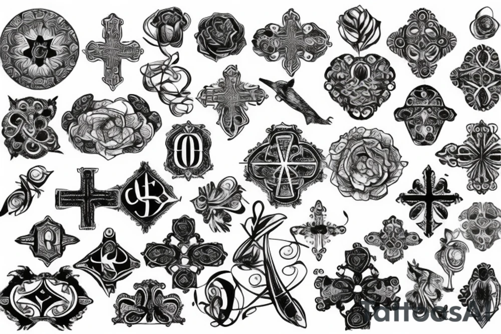 Intricate Cross tattoo idea