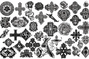 Intricate Cross tattoo idea