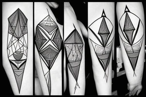 Triangle Geometric Design tattoo idea