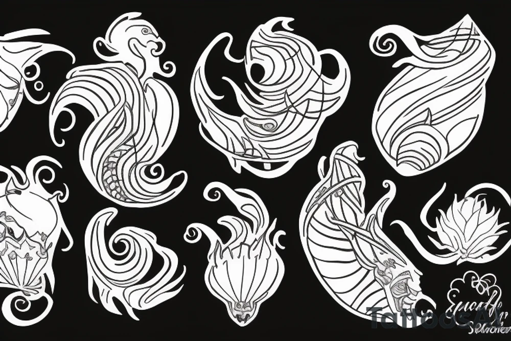 scorpio with a shell tattoo idea
