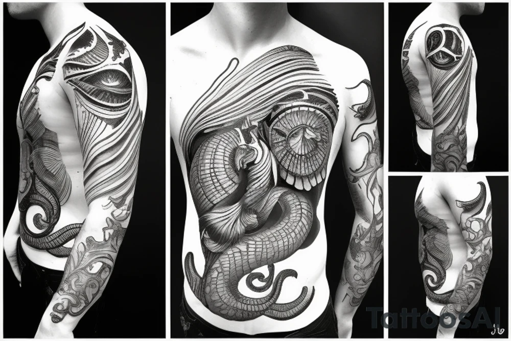 scorpio with a shell tattoo idea