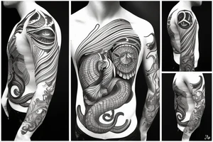 scorpio with a shell tattoo idea