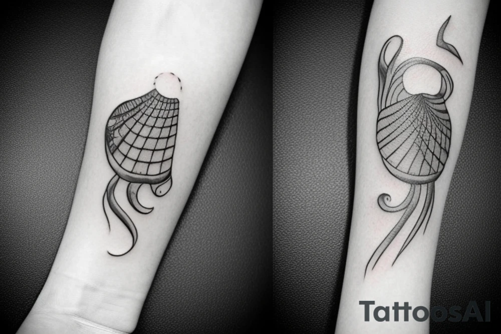 scorpio with a shell tattoo idea