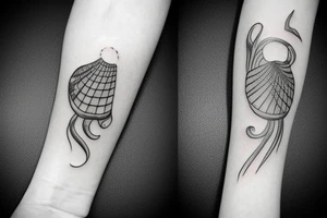 scorpio with a shell tattoo idea