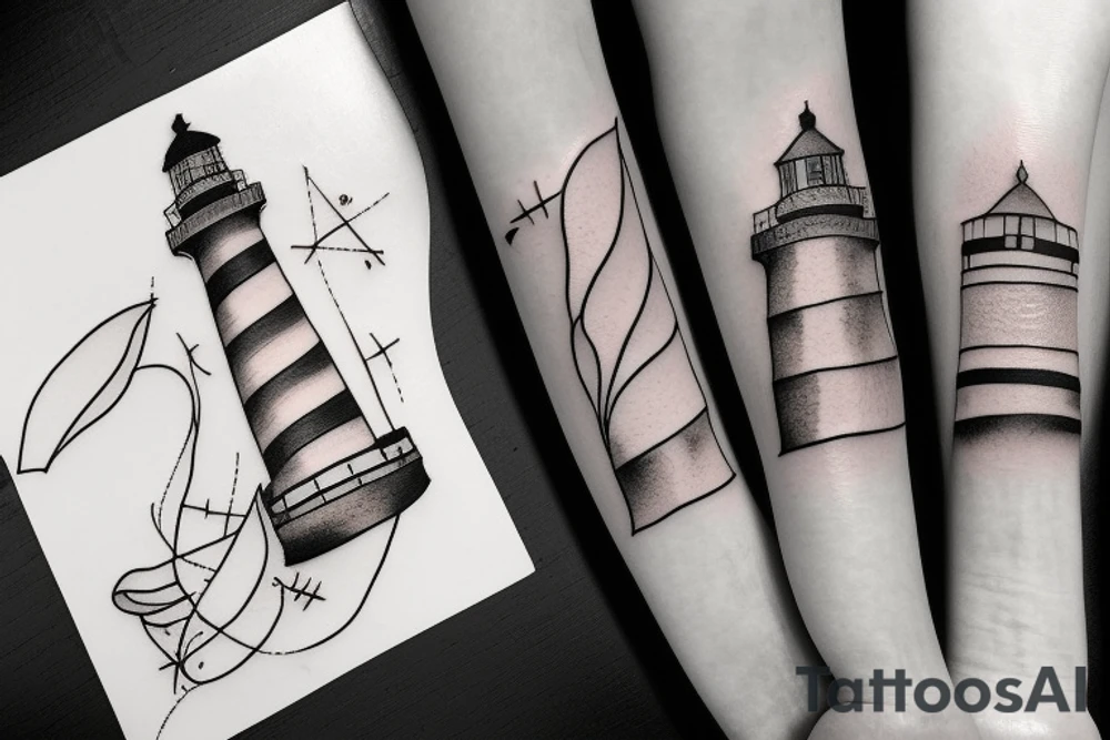 a lighthouse tattoo idea