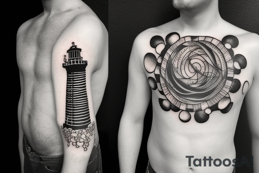 a lighthouse tattoo idea