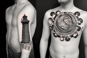 a lighthouse tattoo idea