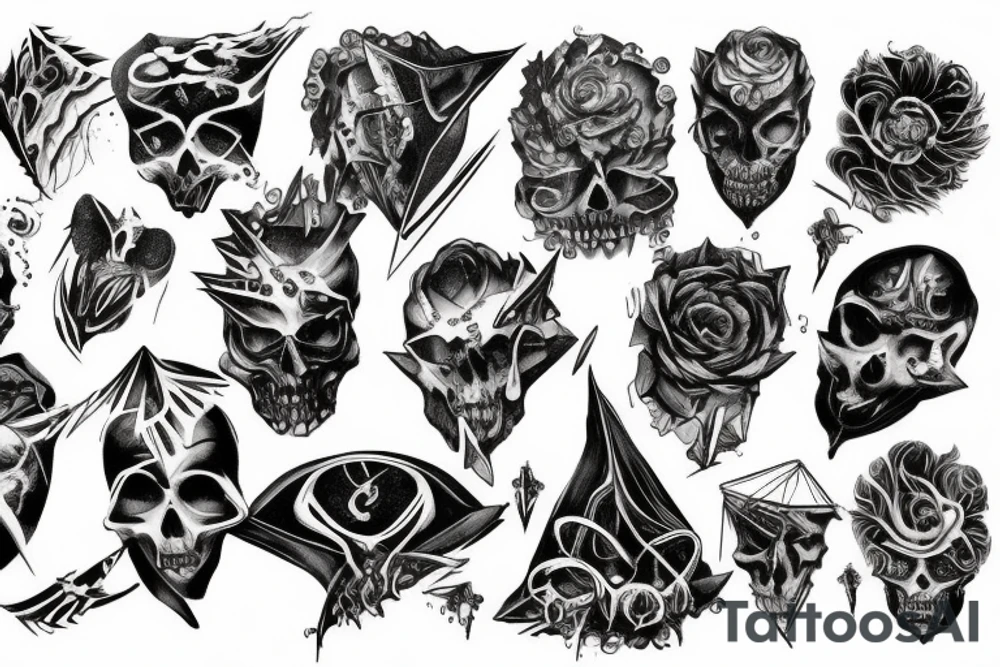Lettrage « chaos » sur le haut du genou tattoo idea