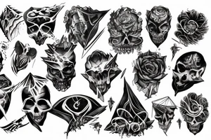 Lettrage « chaos » sur le haut du genou tattoo idea