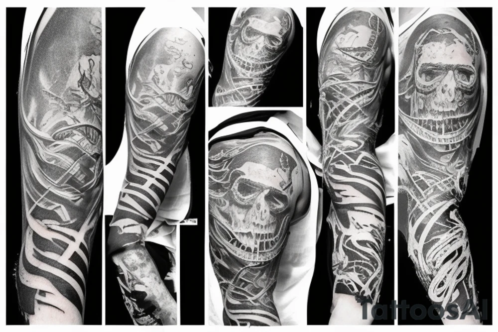 Lettrage « chaos » sur le haut du genou tattoo idea