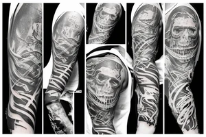 Lettrage « chaos » sur le haut du genou tattoo idea