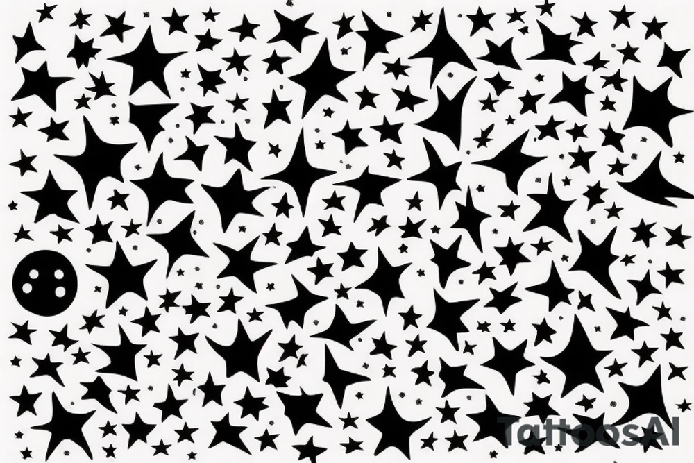 A shooting star, our first night together 8th August 2020 tattoo idea