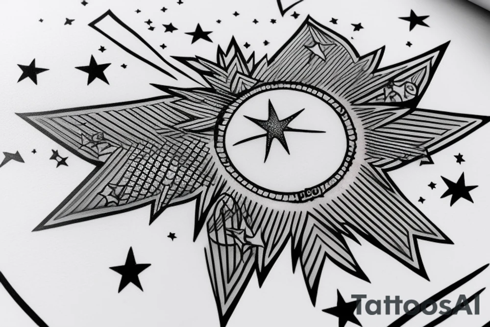 A shooting star, our first night together 8th August 2020 tattoo idea