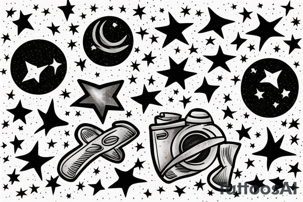 A shooting star, our first night together 8th August 2020 tattoo idea