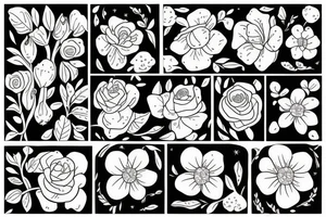 Birth flower July with Oliver on the stem tattoo idea