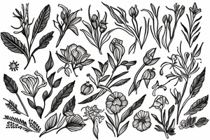 July birth flower. With Oliver written in the stem tattoo idea