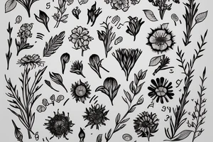 July birth flower. Oliver written with the stem tattoo idea