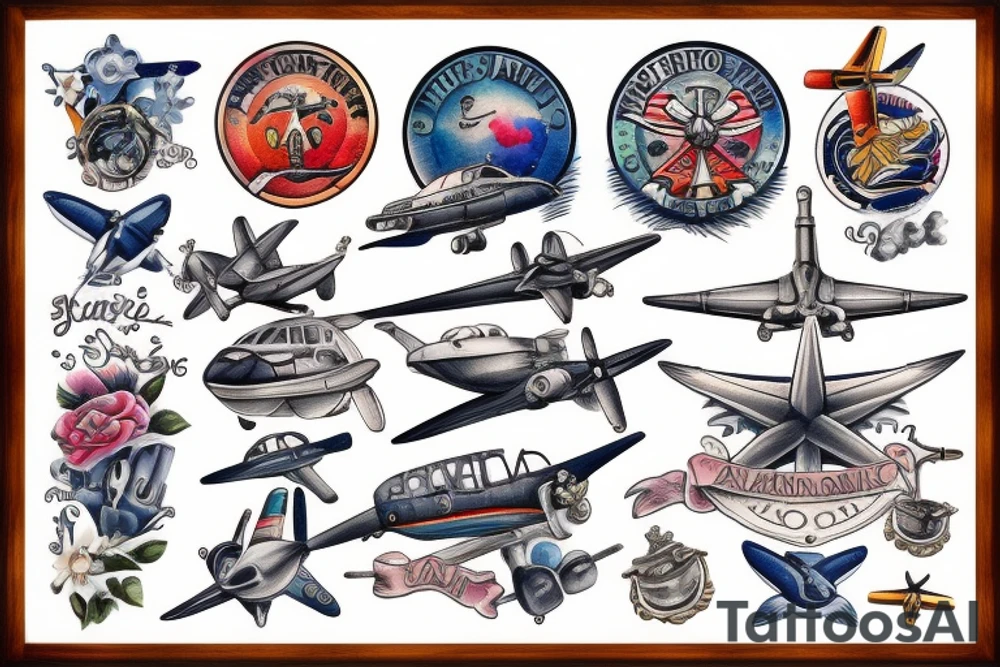 Marine aviation tattoo idea