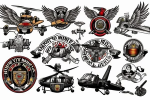 USMC helicopter tattoo idea