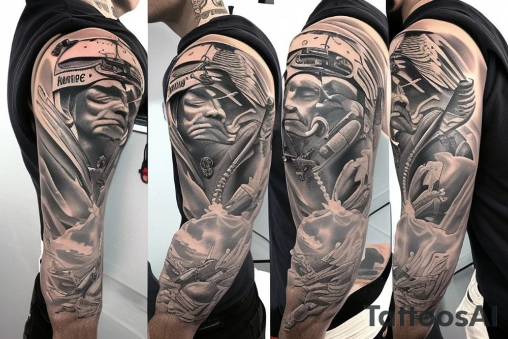USMC helicopter tattoo idea