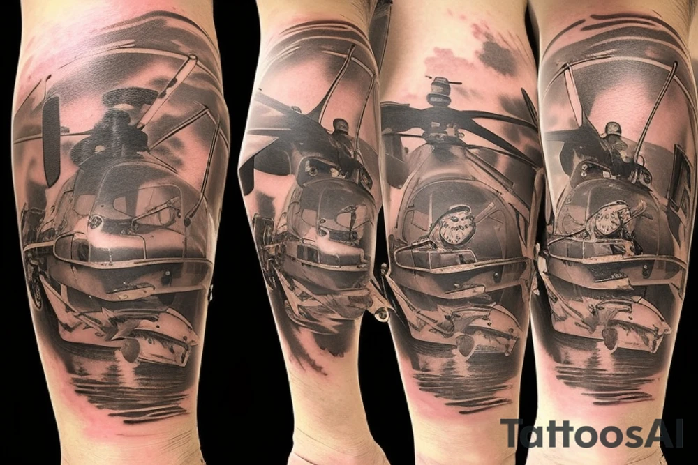 USMC helicopter tattoo idea