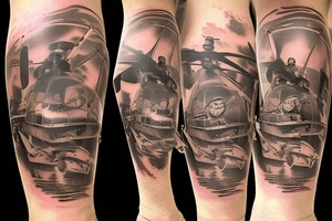 USMC helicopter tattoo idea