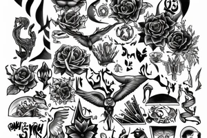 Noah born 25th October 2015 tattoo idea
