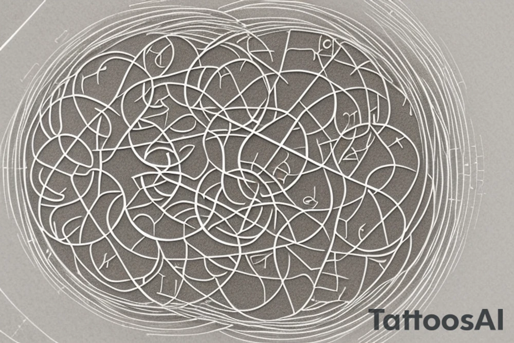 At its core, the framework of the design embraces the profound beauty of the Fibonacci sequence and the Tree of Life, creating a mesmerizing visual representation of growth, balance, and interconnectedness.

Nestled within this intricate framework, the astrology symbol for Cancer, a celestial constellation portraying the Cancer zodiac sign is delicately etched into the framework, incorporate the sequence of angel numbers 222, 333, 444, and 555. the yin yang symbol, derived from ancient Chinese philosophy,  Include this in the design tattoo idea