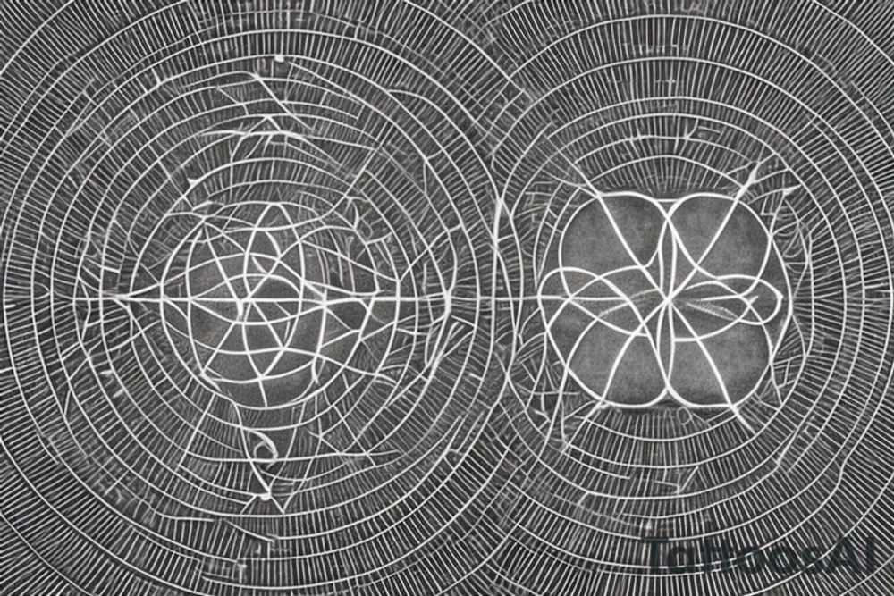 At its core, the framework of the design embraces the profound beauty of the Fibonacci sequence and the Tree of Life, creating a mesmerizing visual representation of growth, balance, and interconnectedness.

Nestled within this intricate framework, the astrology symbol for Cancer, a celestial constellation portraying the Cancer zodiac sign is delicately etched into the framework, incorporate the sequence of angel numbers 222, 333, 444, and 555. the yin yang symbol, derived from ancient Chinese philosophy,  Include this in the design tattoo idea