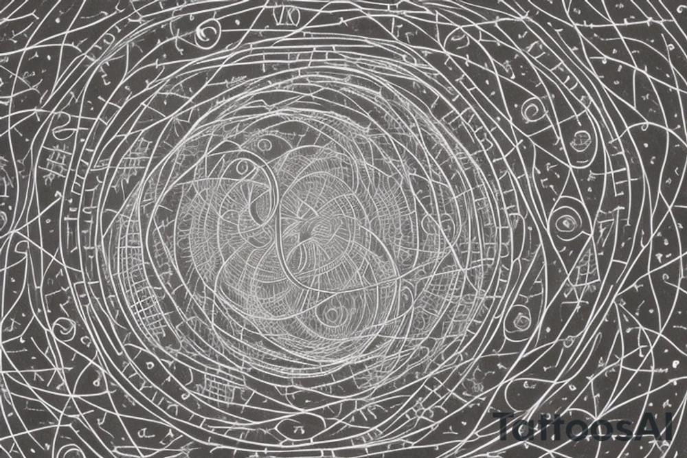 At its core, the framework of the design embraces the profound beauty of the Fibonacci sequence and the Tree of Life, creating a mesmerizing visual representation of growth, balance, and interconnectedness.

Nestled within this intricate framework, the astrology symbol for Cancer, a celestial constellation portraying the Cancer zodiac sign is delicately etched into the framework, incorporate the sequence of angel numbers 222, 333, 444, and 555. the yin yang symbol, derived from ancient Chinese philosophy,  Include this in the design tattoo idea