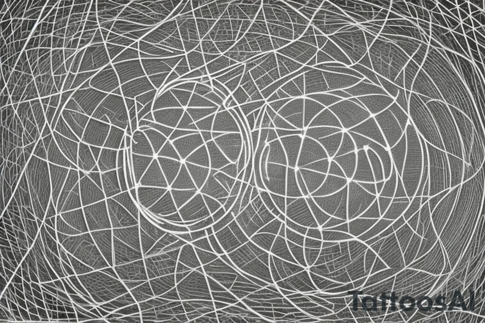 At its core, the framework of the design embraces the profound beauty of the Fibonacci sequence and the Tree of Life, creating a mesmerizing visual representation of growth, balance, and interconnectedness.

Nestled within this intricate framework, the astrology symbol for Cancer, a celestial constellation portraying the Cancer zodiac sign is delicately etched into the framework, incorporate the sequence of angel numbers 222, 333, 444, and 555. the yin yang symbol, derived from ancient Chinese philosophy,  Include this in the design tattoo idea