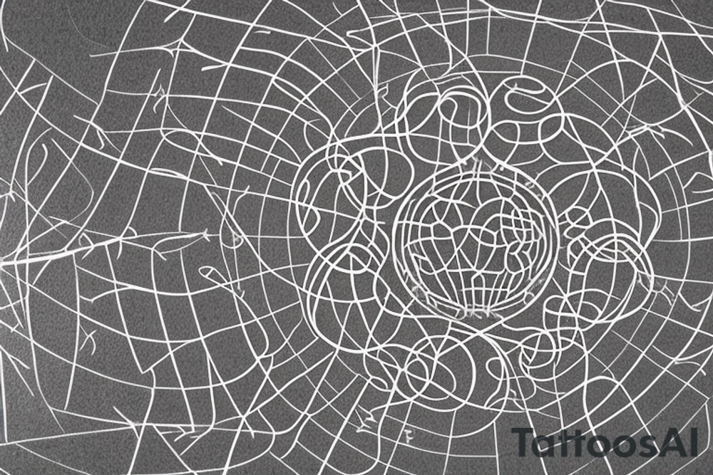 At its core, the framework of the design embraces the profound beauty of the Fibonacci sequence and the Tree of Life, creating a mesmerizing visual representation of growth, balance, and interconnectedness.

Nestled within this intricate framework, the astrology symbol for Cancer, a celestial constellation portraying the Cancer zodiac sign is delicately etched into the framework, incorporate the sequence of angel numbers 222, 333, 444, and 555. the yin yang symbol, derived from ancient Chinese philosophy,  Include this in the design tattoo idea