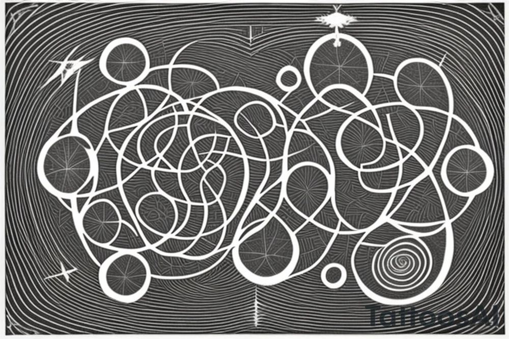 At its core, the framework of the design embraces the profound beauty of the Fibonacci sequence and the Tree of Life, creating a mesmerizing visual representation of growth, balance, and interconnectedness.

Nestled within this intricate framework, the astrology symbol for Cancer, a celestial constellation portraying the Cancer zodiac sign is delicately etched into the framework, incorporate the sequence of angel numbers 222, 333, 444, and 555. the yin yang symbol, derived from ancient Chinese philosophy,  Include this in the design tattoo idea