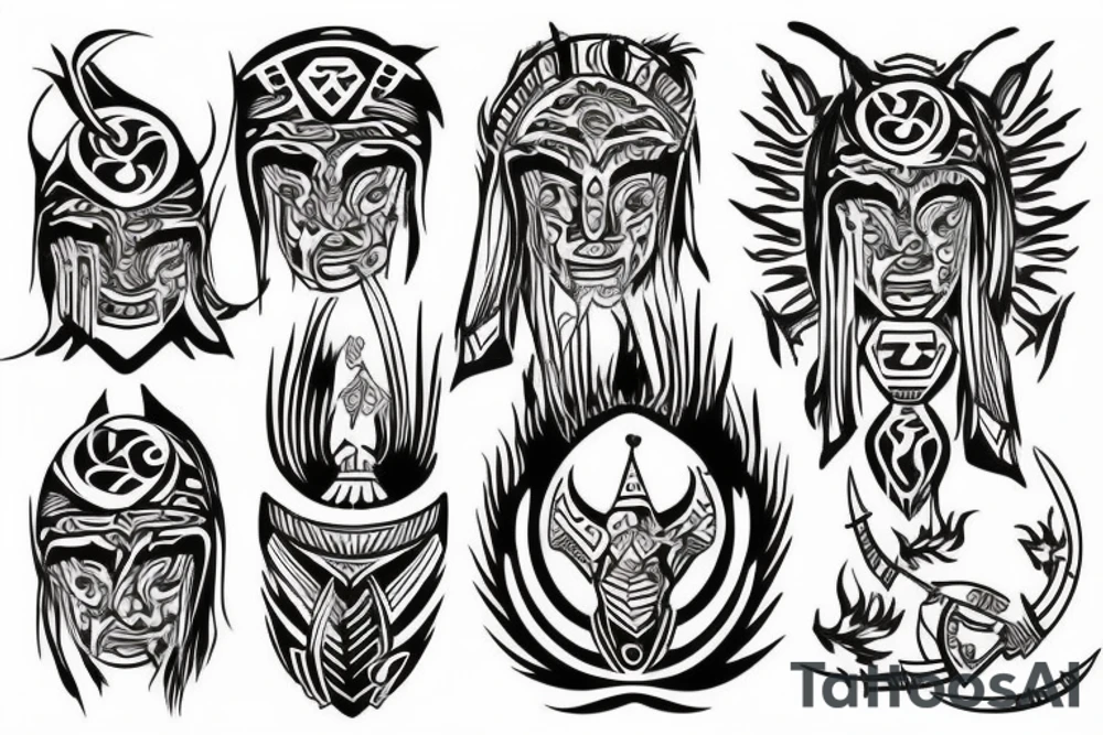 warrior tattoo idea